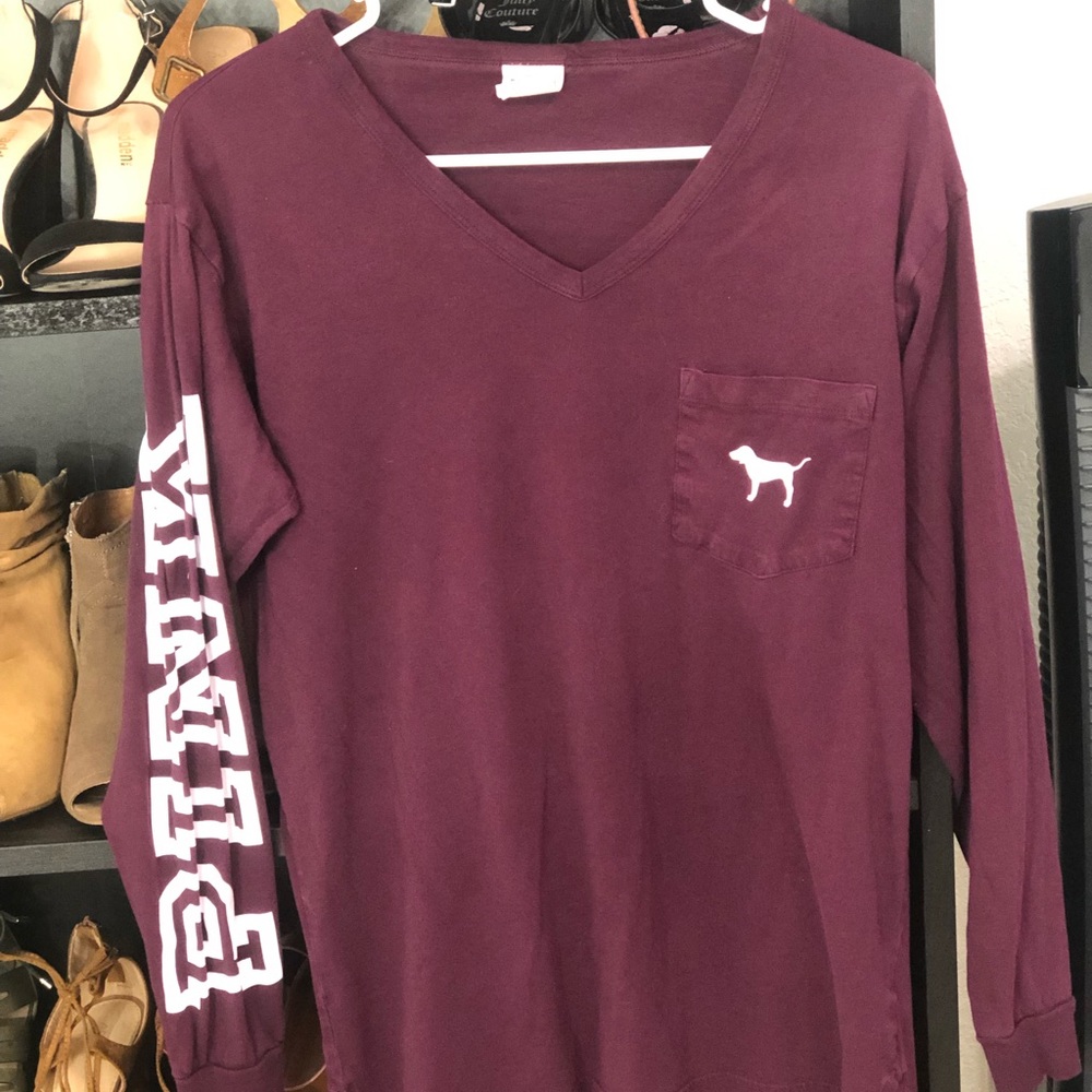 Pink long sleeve size XS